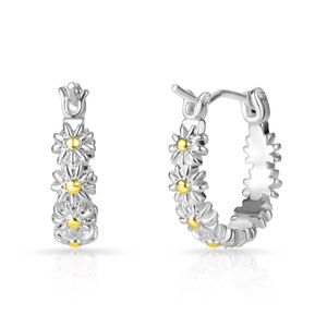 Daisy Hoop Earrings (Pair) by Philip Jones