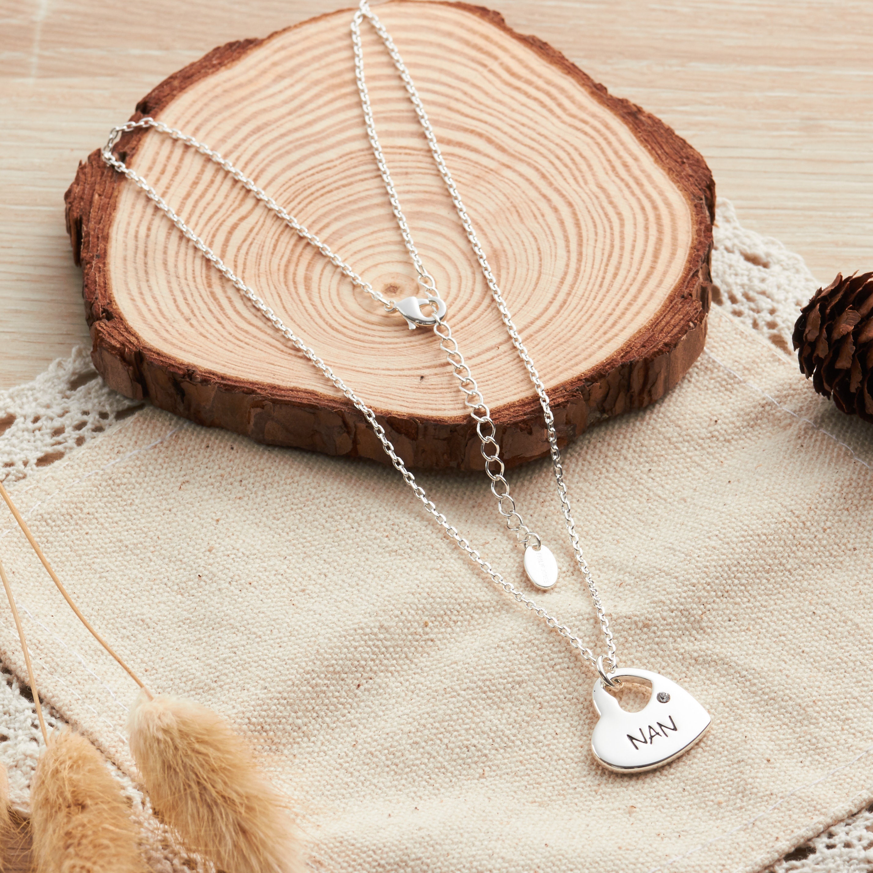 Reclaimed Vintage Inspired necklace with heart Nan pendant | ASOS