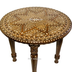 Inlay Coffee Table|Inlaid Coffee Table|Bone Inlay Table| Foldable|India Funiture|Bone Inlay