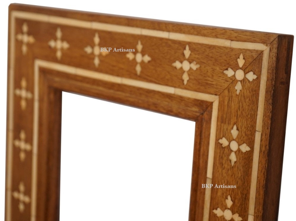 Unique Picture Frame Inlay Inlaid Photo Frame|inlaid Mirror Frame| India Antique Frame|bone Inlay ...