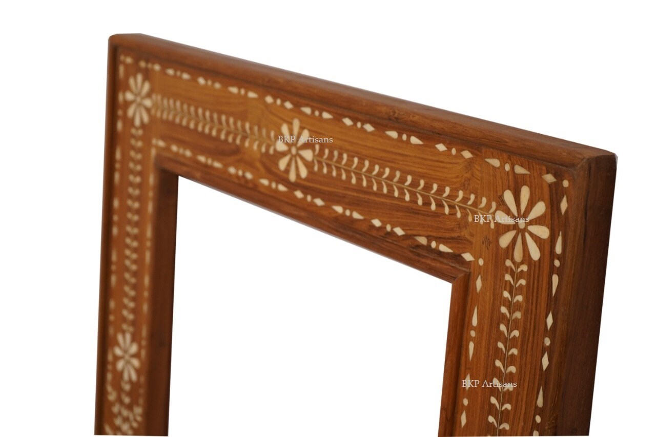 Unique Picture Frame Inlay Inlaid Photo Frame|inlaid Mirror Frame| India Antique Frame|bone Inlay ...