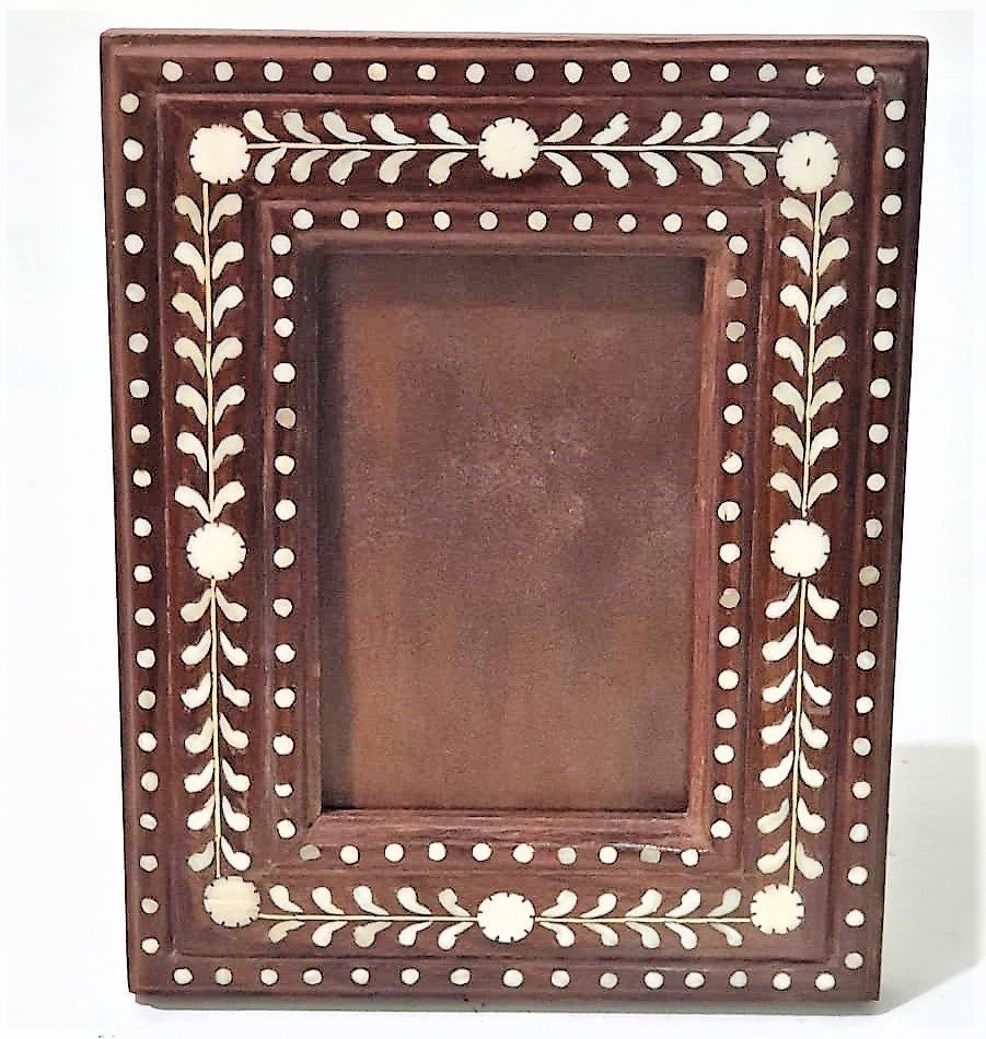 Unique Picture Frame Inlay Inlaid Photo Frame|inlaid Mirror Frame| India Antique Frame|bone Inlay ...
