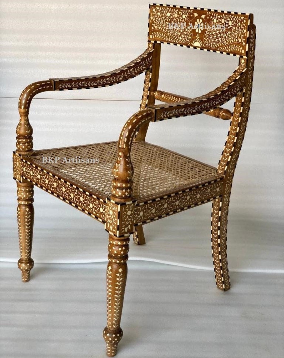 2 Pieces Inlay Chair | Inlaid Chairs | Bone Inlay | India