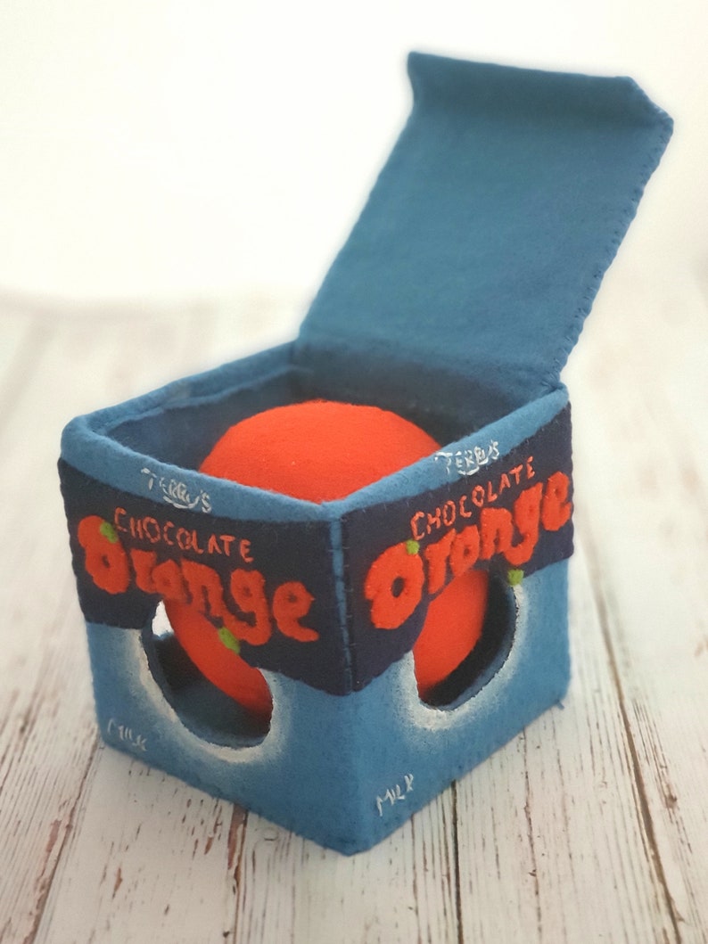 Felt Chocolate Orange Sweet Wrapper Etsy UK