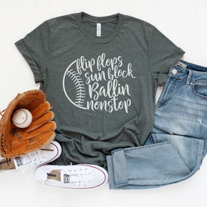 womens baseball tee with sayings