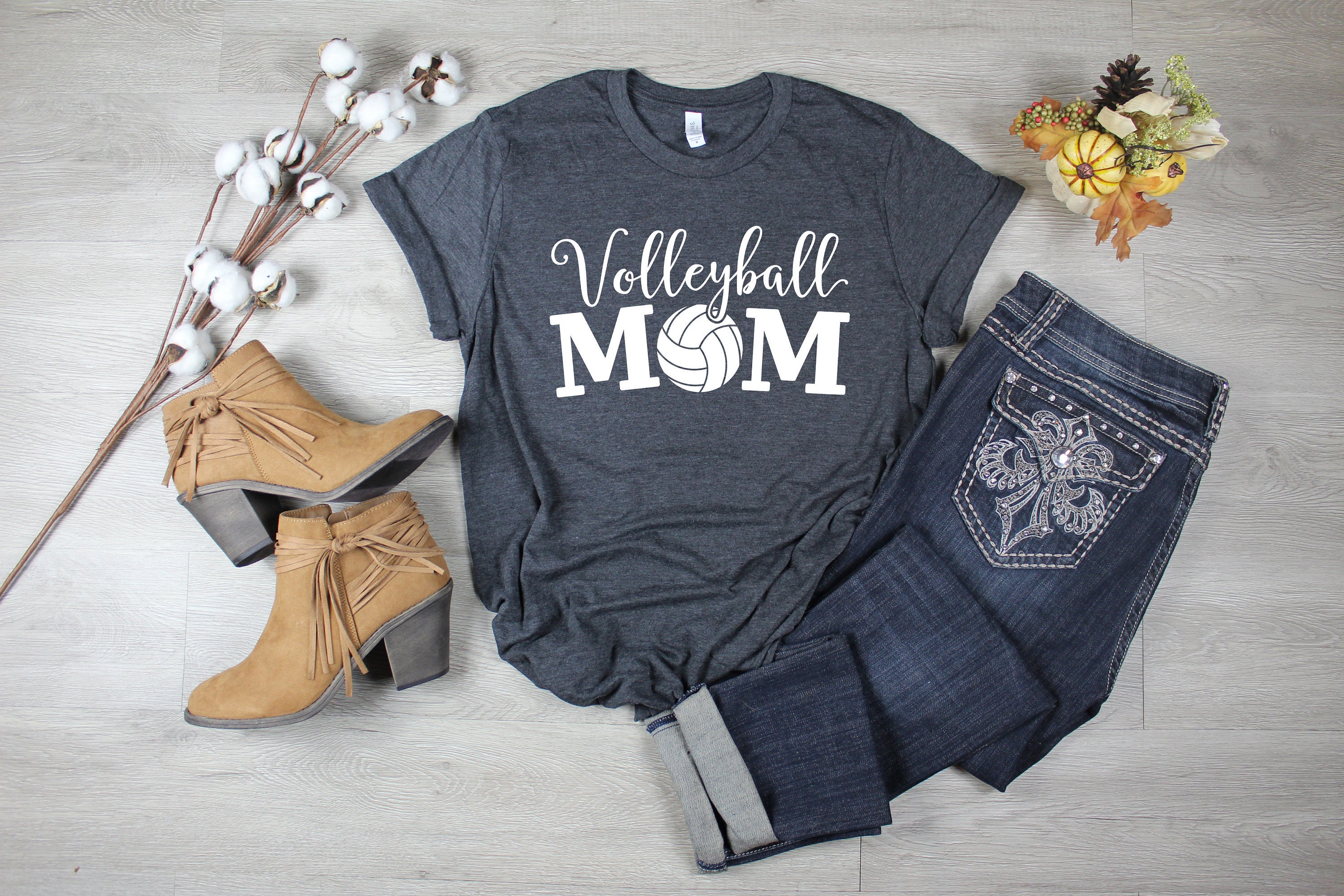 Volleyball Mom Short Sleeve T-shirt | Saying T shirt | Graphic Tees