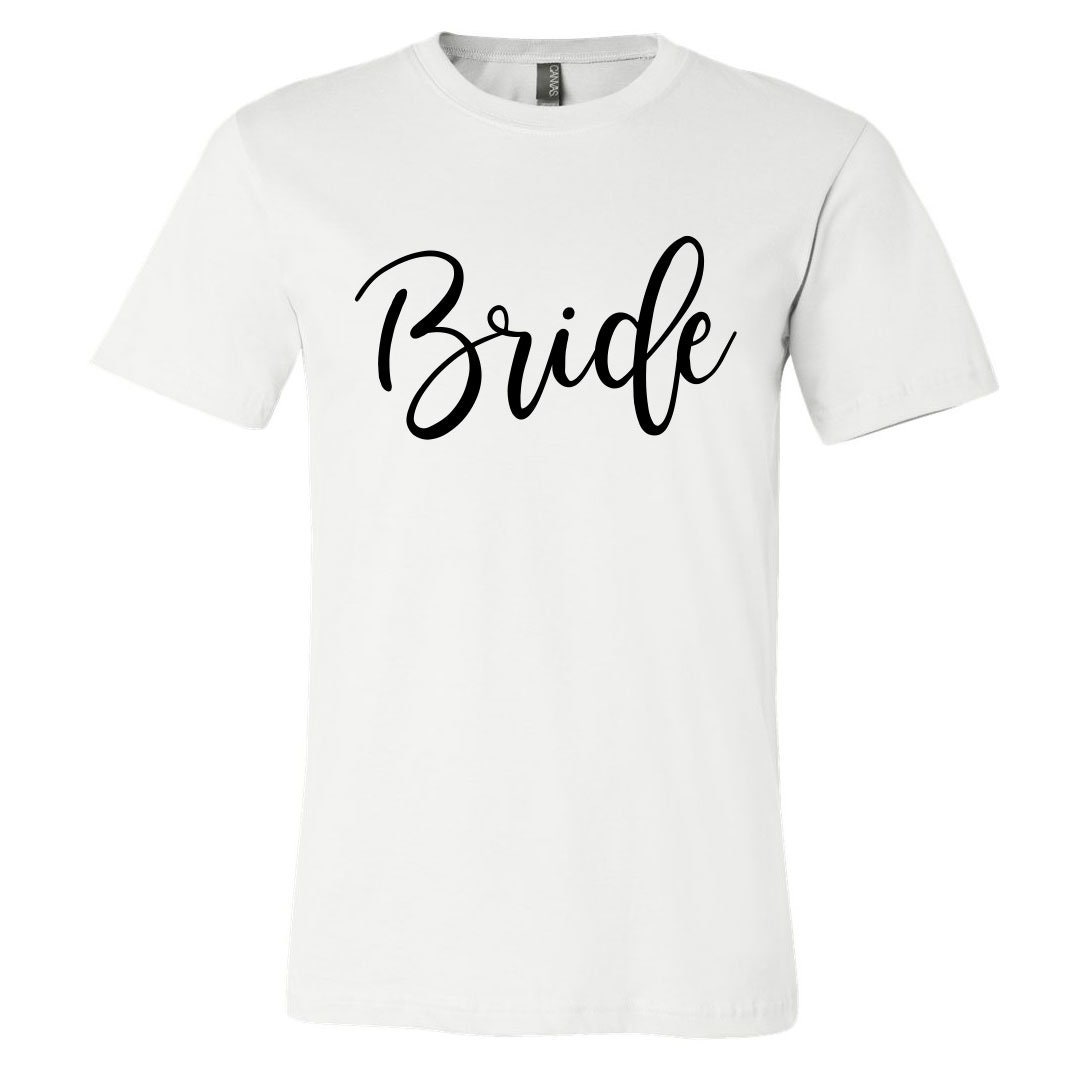 Bride & Bride Tribe Bachelorette Party Graphic T Shirts for Women ...