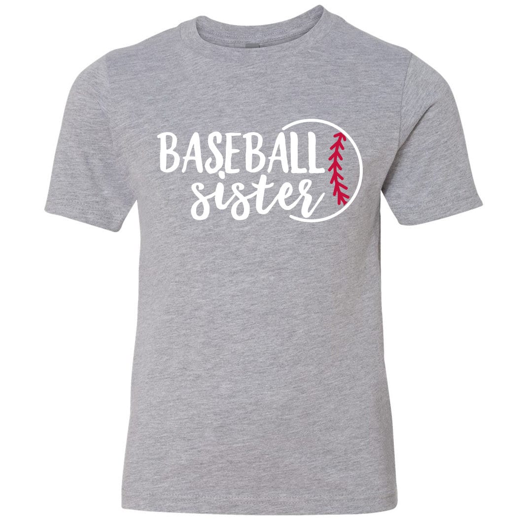 Youth Baseball Sister TShirt Baseball Sister Shirt Baseball Sister