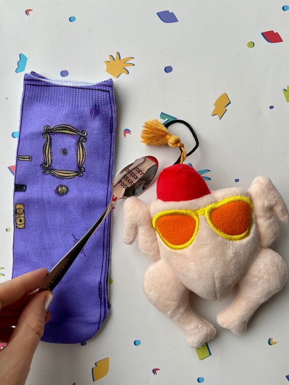 2 Friends TV Show Gift Box Soft Turkey Teaspoon and Socks Etsy