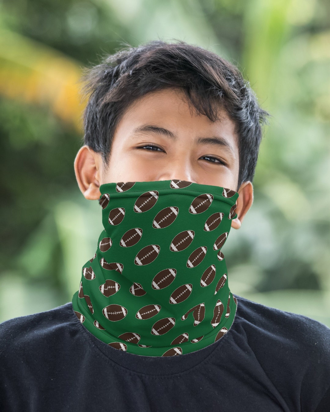 Football Face Mask Neck Gaiter for Kids Tween Nteen Washable Etsy