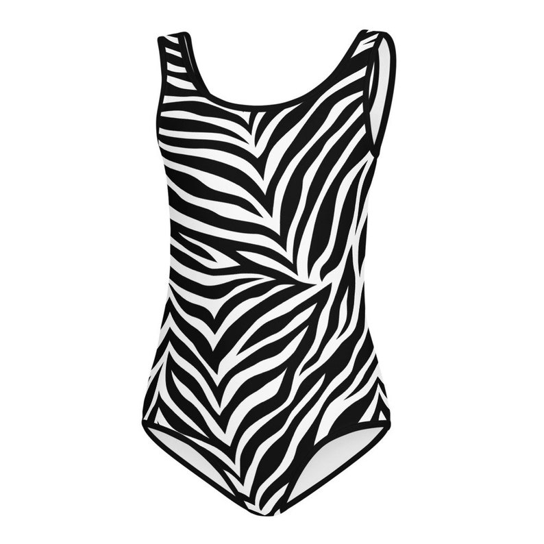 Zebra Print Girl Swimsuit One Piece Safari Swimsuit Cruise Etsy