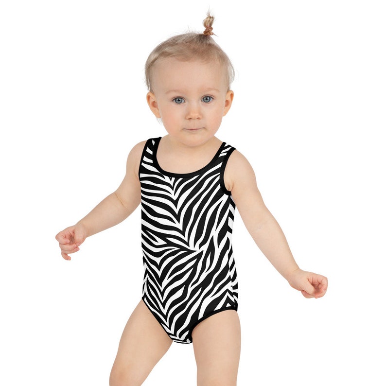 Zebra Print Girl Swimsuit One Piece Safari Swimsuit Cruise Etsy