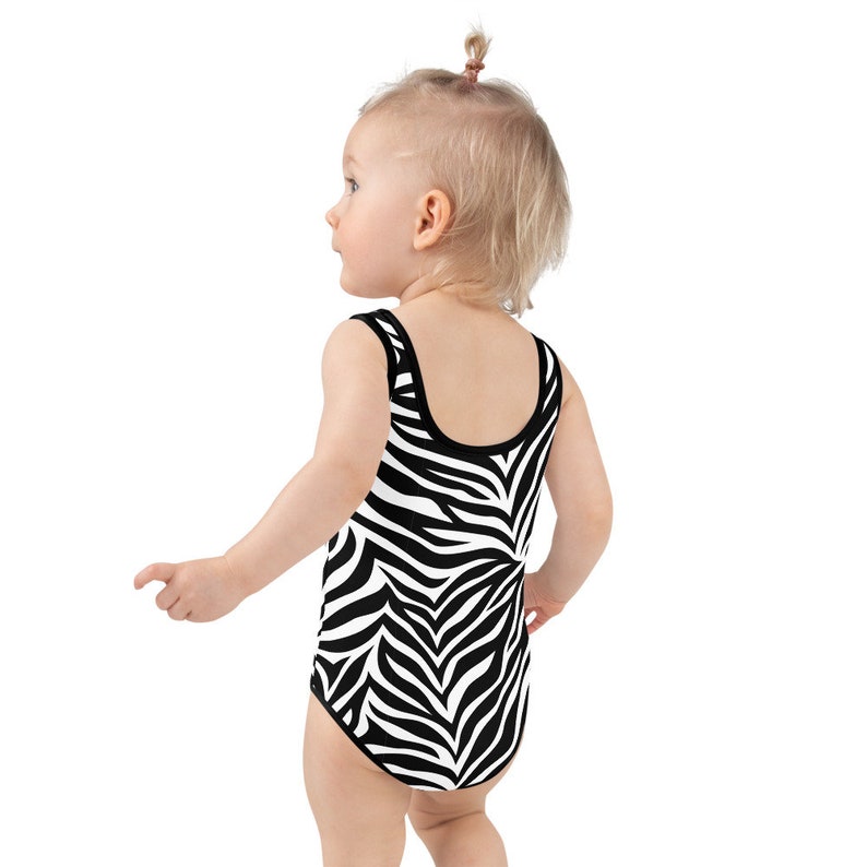 Zebra Print Girl Swimsuit One Piece Safari Swimsuit Cruise Etsy