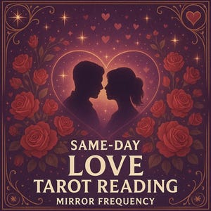 Liefde tarotlezen - dezelfde dag - toekomst, huwelijk, tweelingvlam, soulmate, relatie, ex, uiteenvallen