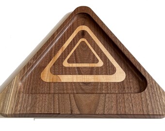 The TrayAngle Triangular Tray with Inlaid Triangles