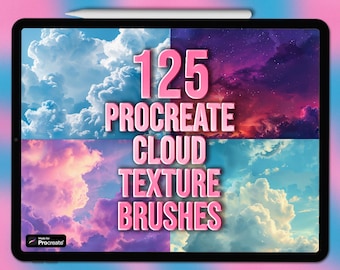 Cloud Procreate brushes. Cloud Procreate texture brushes. Procreate sky texture brushes. Procreate sky brushes. Procreate clouds brushes