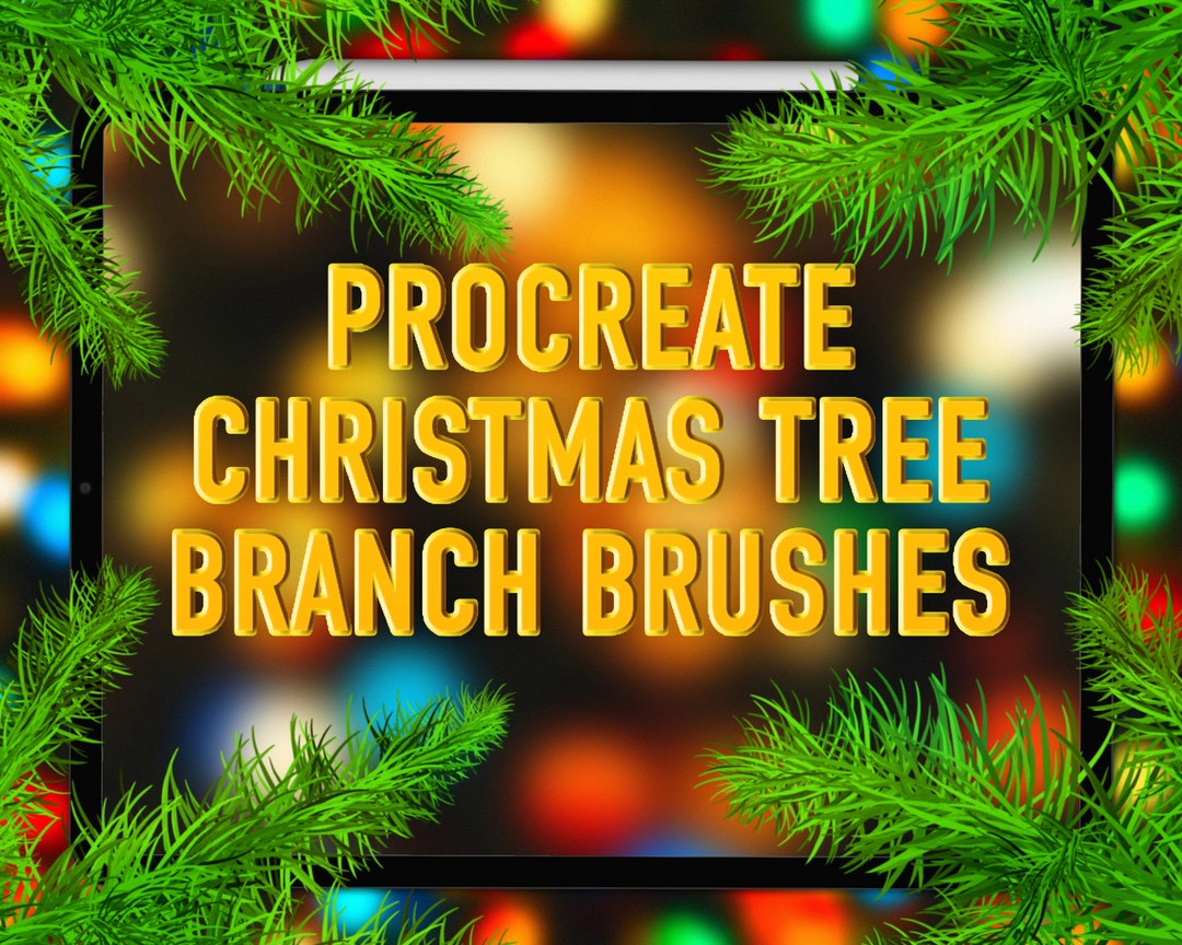 Procreate Christmas Tree Brushes Procreate Pine Brushes Procreate