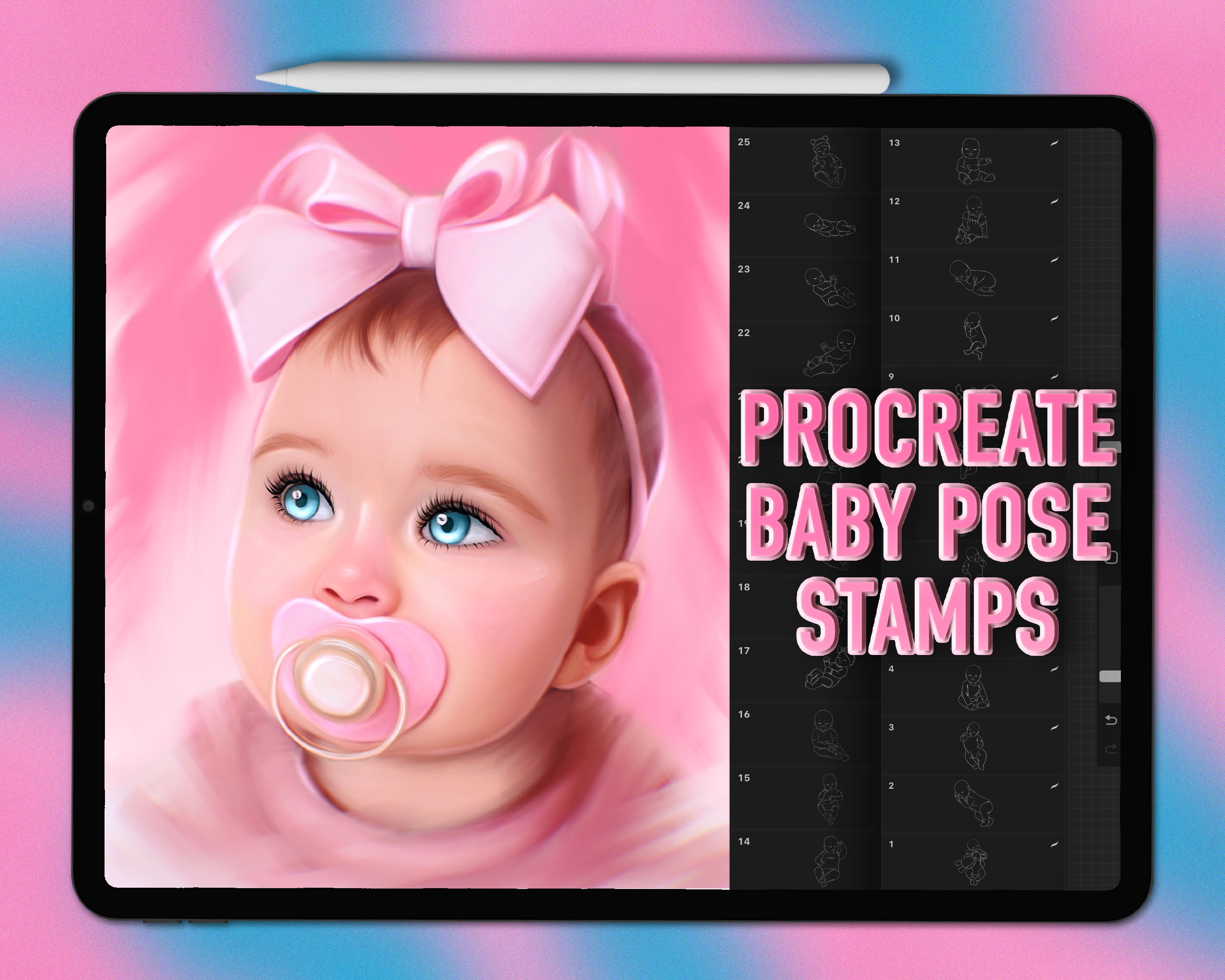 Baby Procreate Stamp 