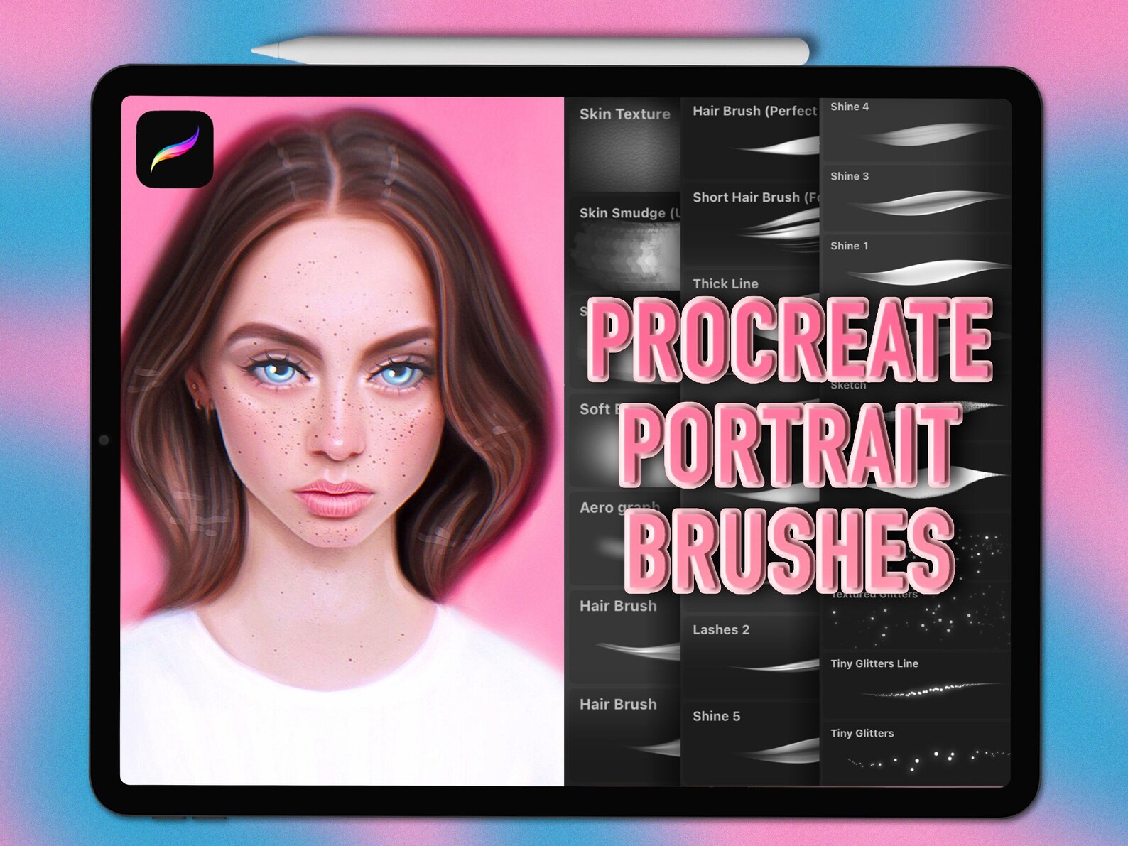 Procreate Portrait Brushes Portrait Procreate Brushes Etsy