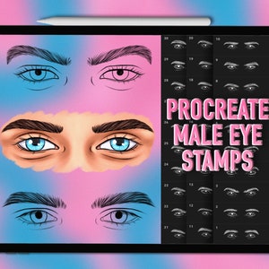 Procreate male eye stamps. Men&#39;s Eye Procreate brushes. Procreate brushes eyes. Procreate stamps eye. Male eyes Procreate stamp brushes