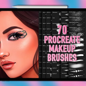 Procreate makeup brushes. Procreate makeup stamp brushes. Procreate eye brushes. Procreate eyeshadow stamps. Procreate eyeliner stamp