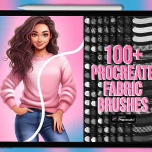 Procreate fabric brushes. Fabric Procreate texture brushes. Procreate fabric pattern brushes. Procreate brushes fabric