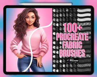 Procreate fabric brushes. Fabric Procreate texture brushes. Procreate fabric pattern brushes. Procreate brushes fabric