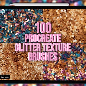 Brosses à paillettes pour procréer | Pinceaux texturés Procreate scintillants | Pinceaux à texture scintillante Procreate | Pinceaux scintillants Procreate