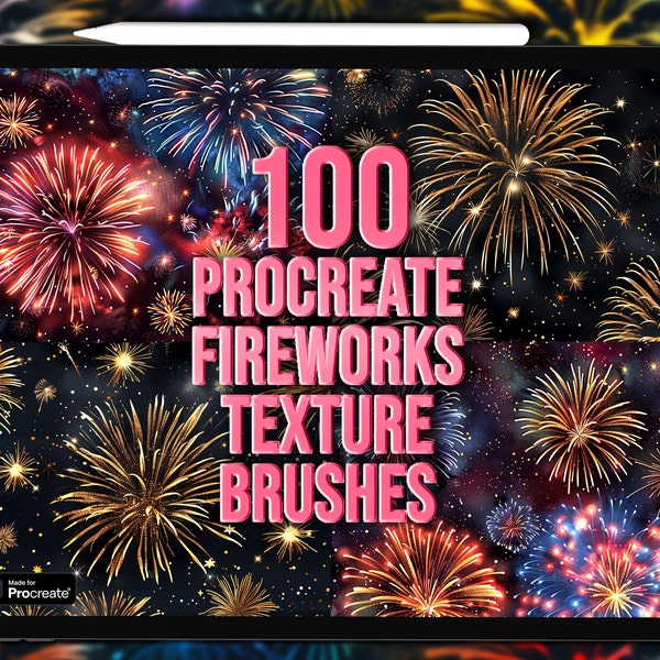 Fireworks Procreate brushes | Fireworks Procreate texture brushes | Fireworks texture Procreate brushes | Procreate fireworks brushes