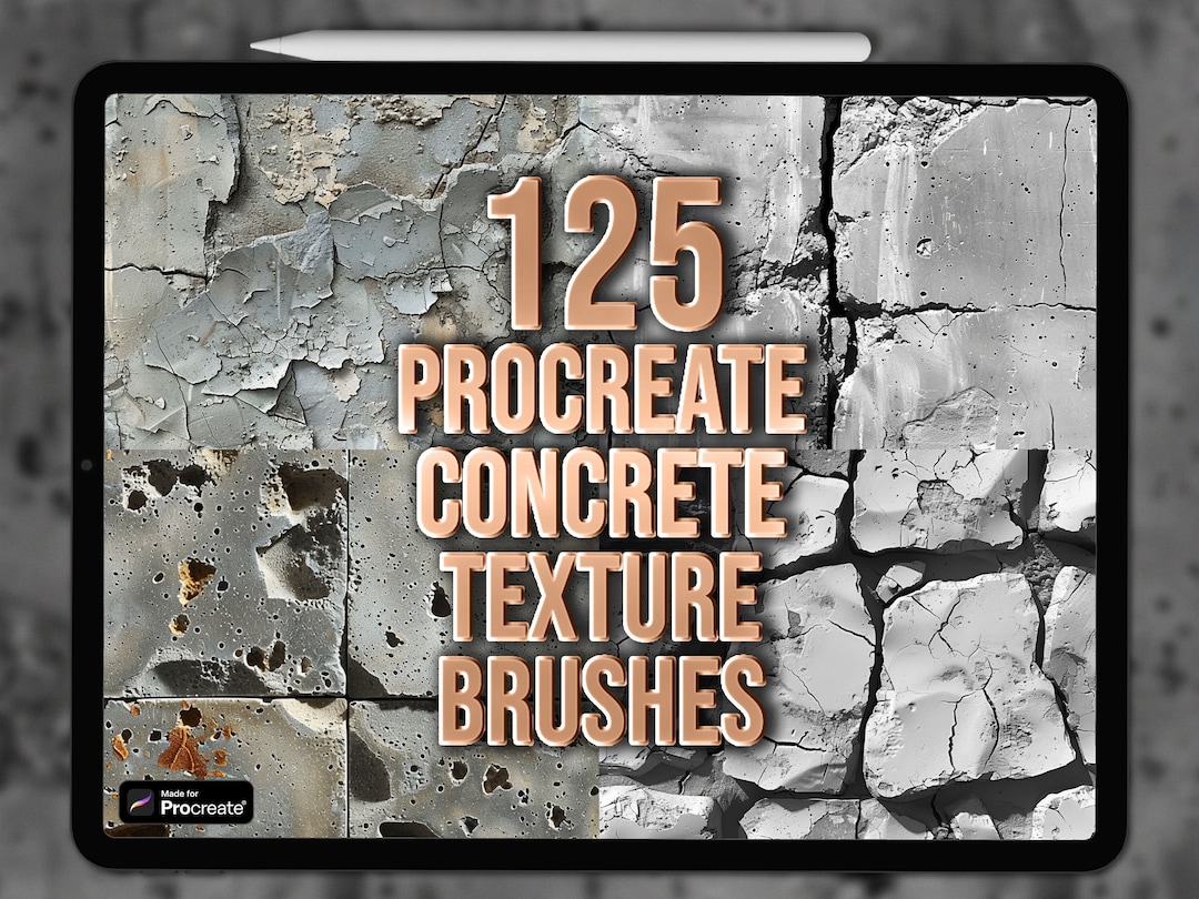 Concrete Procreate Texture Brushes Procreate Concrete Texture Brushes