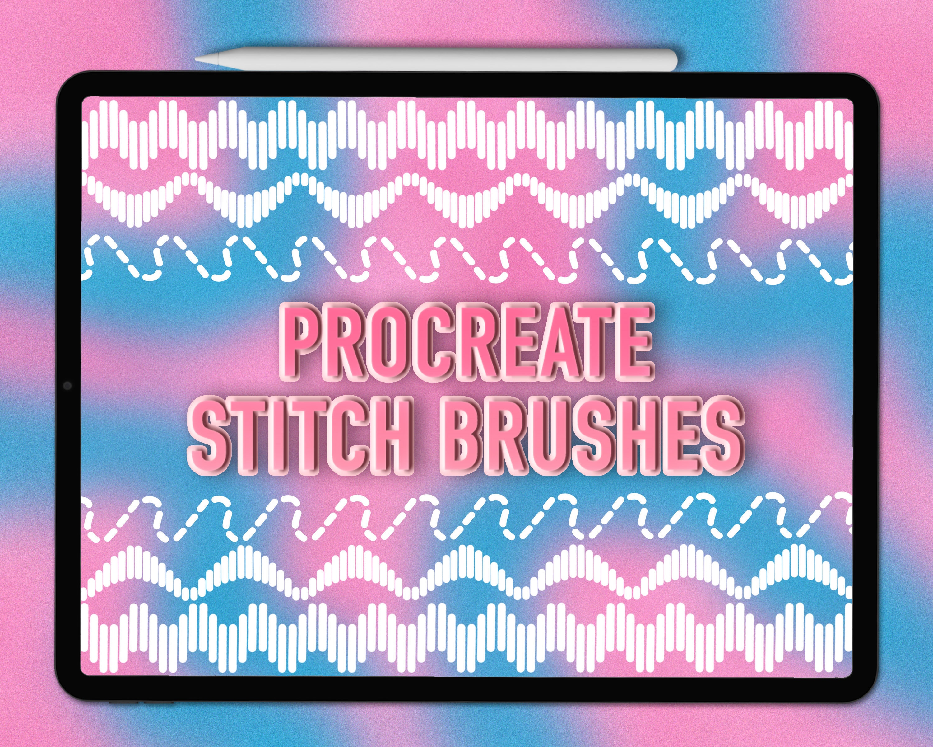Procreate Stitch Brushes Procreate Seam Brushes Clothing Etsy
