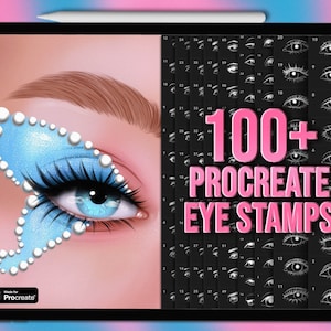 Eye Procreate Stempel. Procreate Augenstempel.  Augen nachbilden. Procreate Augenpinsel