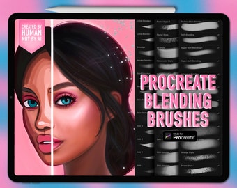 Procreate blending brushes | Procreate portrait brushes | Blending Procreate brushes | Procreate smudge brushes | Procreate blend brushes