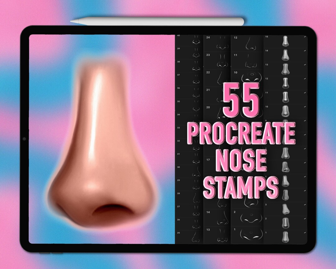 Procreate Nose Stamps Procreate Nose Brushes Nose Procreate Brushes