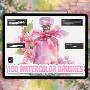 Procreate-aquarelborstels – realistische natte textuur- en schilderset voor natuurlijke digitale aquarelkunst
