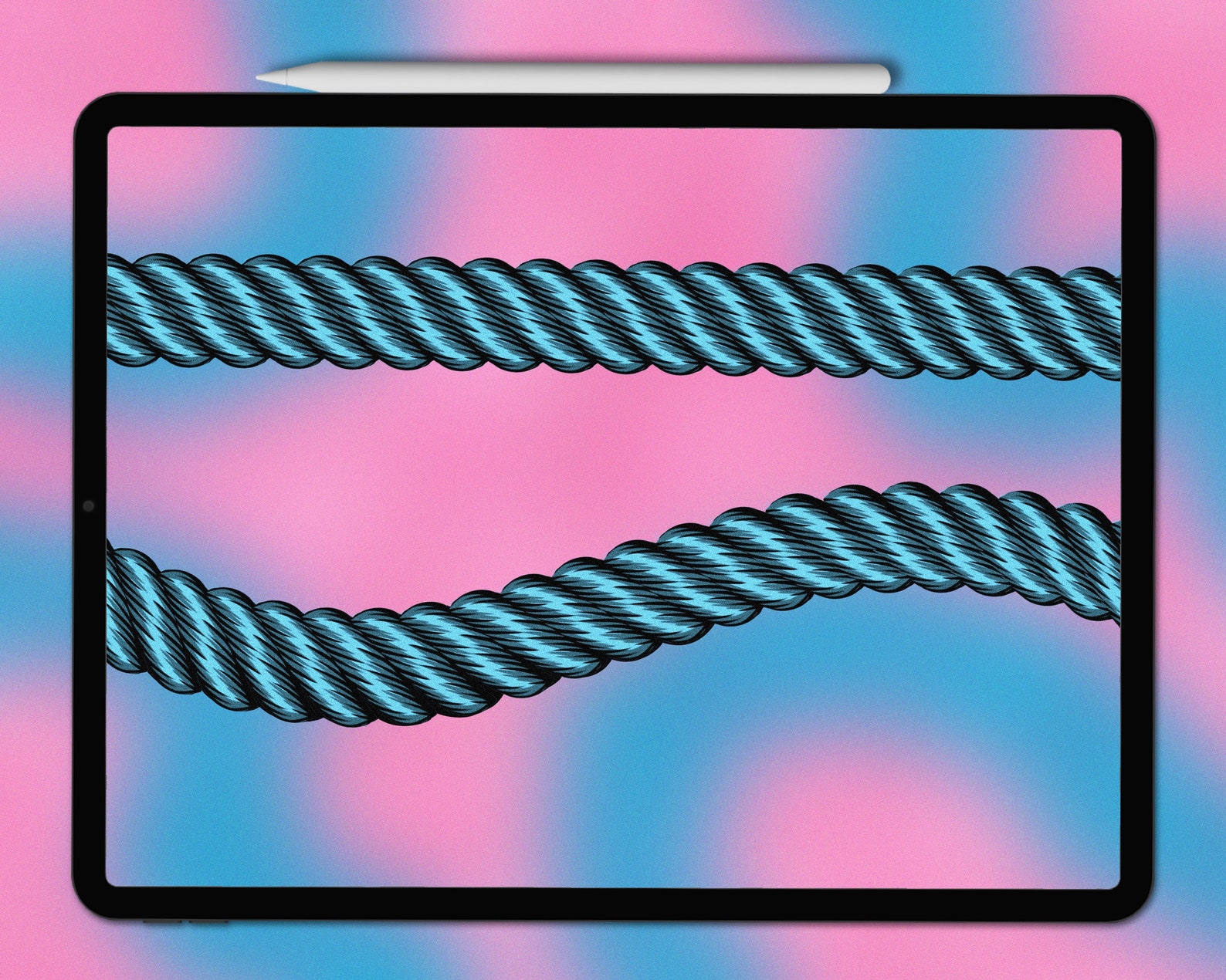 Procreate Rope Brushes Procreate Rope Brush Set Rope Etsy