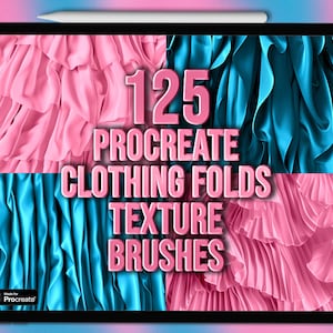 Clothing folds Procreate brushes. Fabric folds Procreate texture brushes. Procreate fabric texture brushes