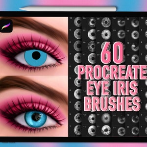 Procreate eye stamp brushes | Procreate eyes | Iris Procreate stamp brushes | Procreate eye brushes | Pupil Procreate brushes