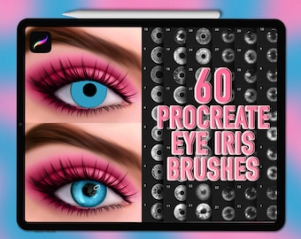 Pincéis para carimbo de olhos Procreate. Olhos Procreate. Pincéis para carimbo de Íris Procreate. Pincéis para olhos Procreate. Pincéis para pupila Procreate