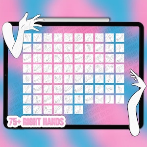 Cartoon Procreate pose maker stamps | Procreate cartoon pose stamps | Procreate cartoon character | Cartoon pose Photoshop brushes