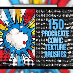 Comic Procreate texture brushes. Comic Procreate brushes. Procreate comic book texture brushes