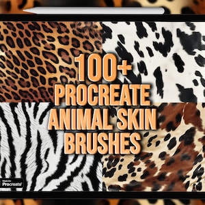 動物柄 Procreate ブラシ | 動物皮 Procreate ブラシ | Procreate 動物プリント ブラシ