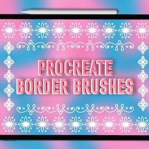 Procreate border brushes | Procreate brushes | Procreate borders brushes | Procreate ornament brushes | Procreate border stamp brushes