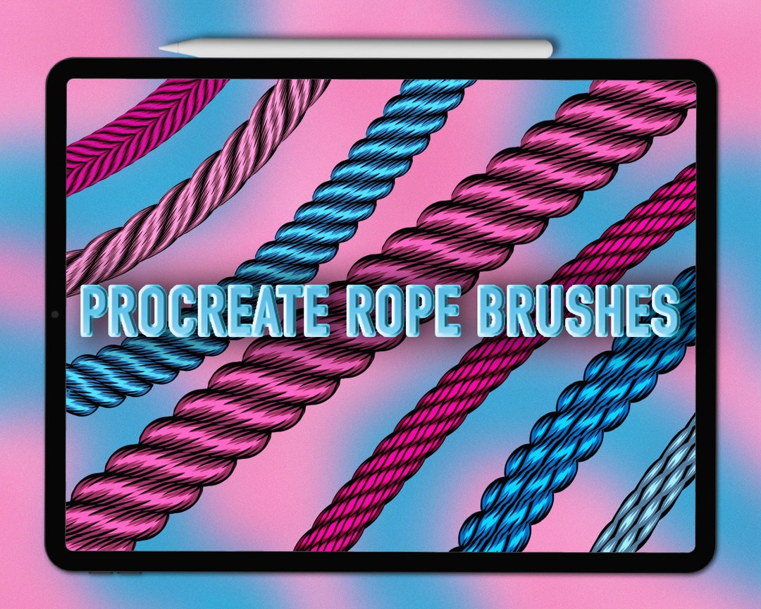 Procreate Rope Brushes Procreate Rope Brush Set Rope Procreate Brushes