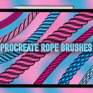 Procreate Seilbürsten. Procreate Seilbürsten-Set. Seil Procreate Pinsel. Procreate bürstet Seile. Procreate Seilbürsten