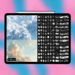Cloud Procreate brushes | Cloud Procreate texture brushes | Procreate sky texture brushes | Procreate sky brushes | Procreate clouds brushes