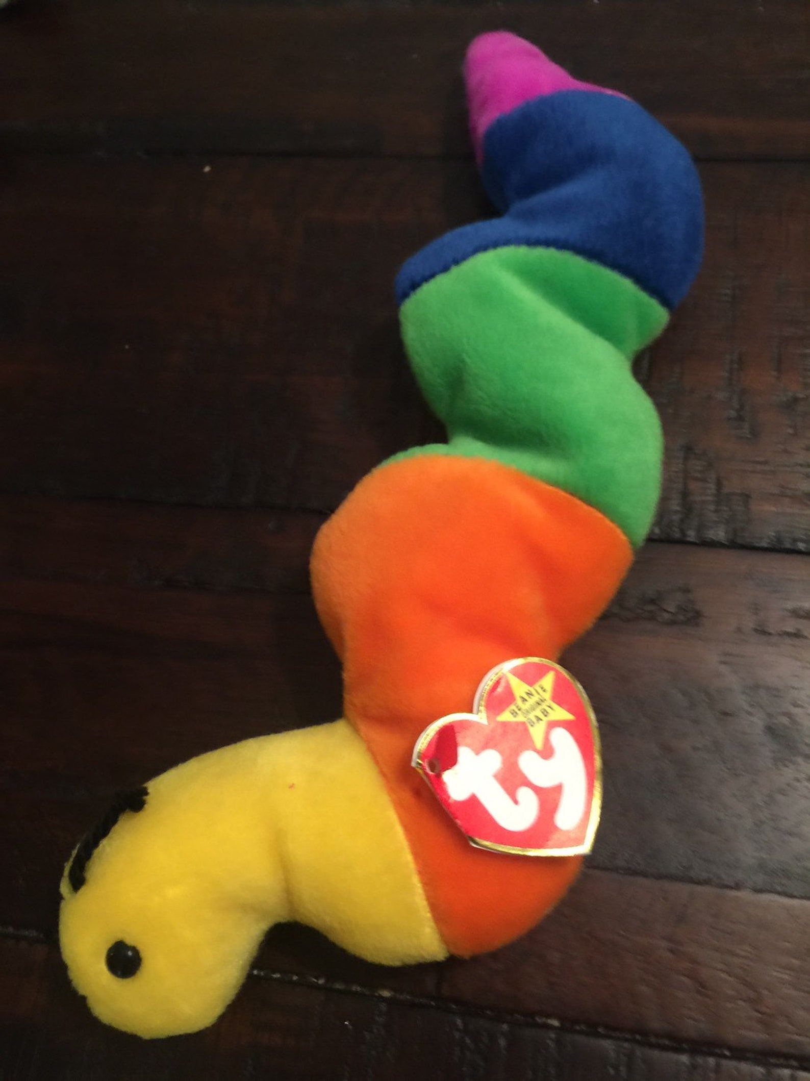 Ty Beanie Babies Inch the worm 1995 retired PVC errors | Etsy