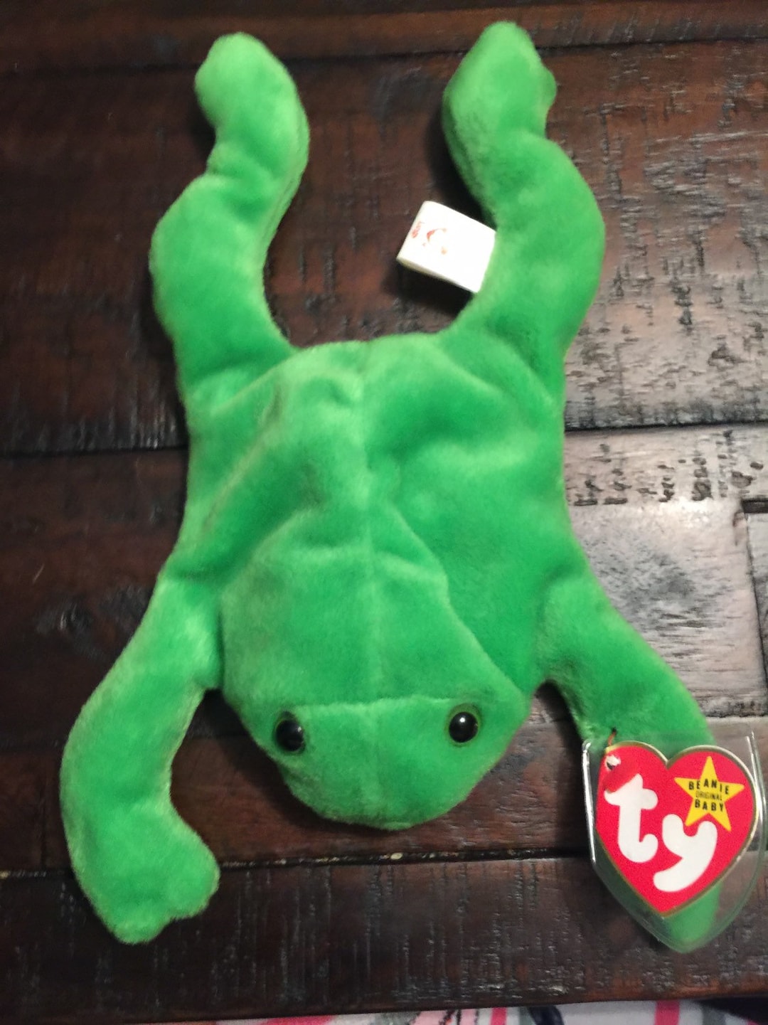 Ty Beanie Baby Ultra Rare Legs the Frog 1993 Retired W/ Pvc