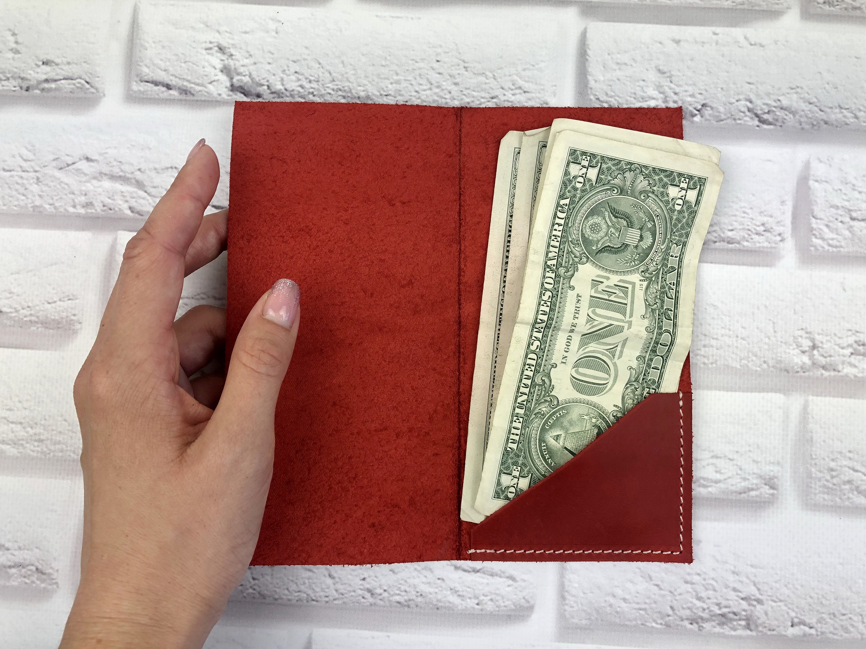 Handmade Leather Check Presenter Check Holder Bill Holder Etsy