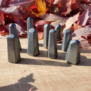 Mini Hematite Towers - 1&quot; Hematite Towers - Sparkly Hematite Generators - Tiny Hematite Points